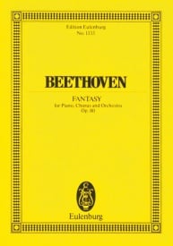 Beethoven: Fantasy Opus 80 (Study Score) published by Eulenburg